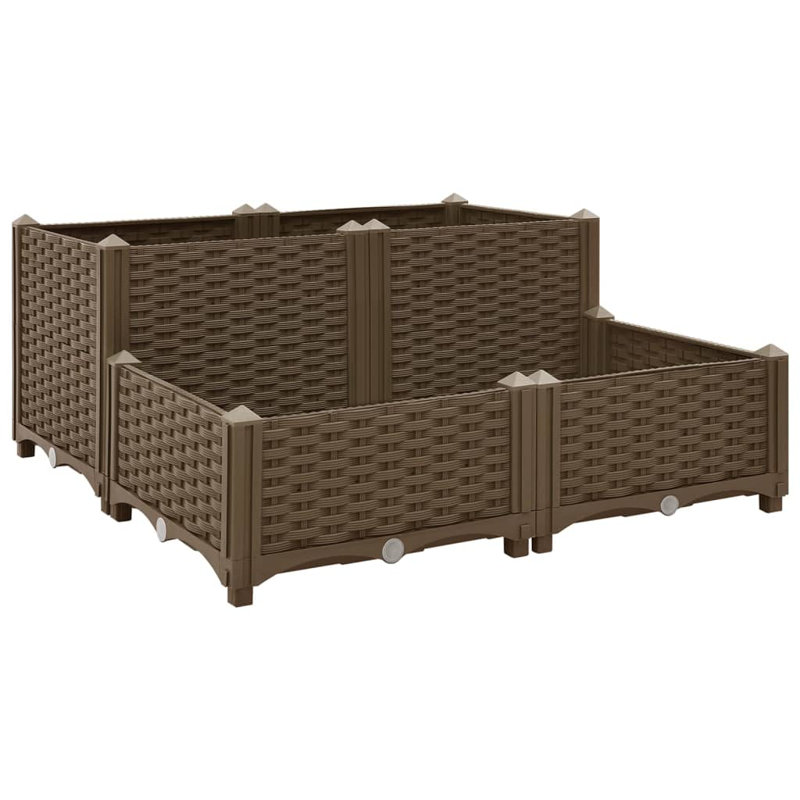 Rulo Raised Garden Bed, Brown