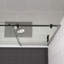 Porte de douche en verre, porte coulissante, avec verre trempé de 5/16 po 6074-115218337