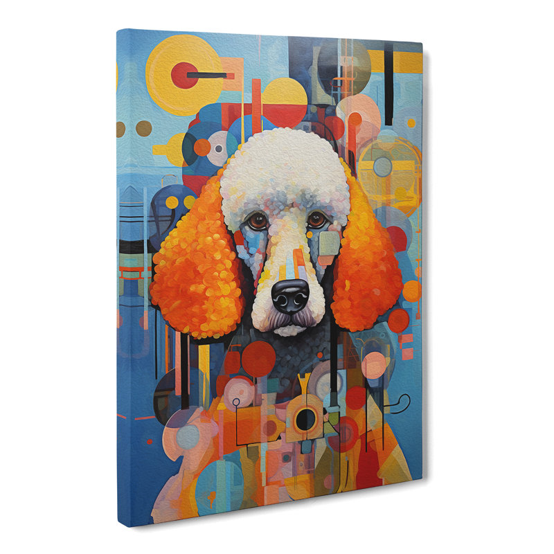 Poodle Constructivism - Wrapped Canvas, 76cm H x 50cm W x 3cm D