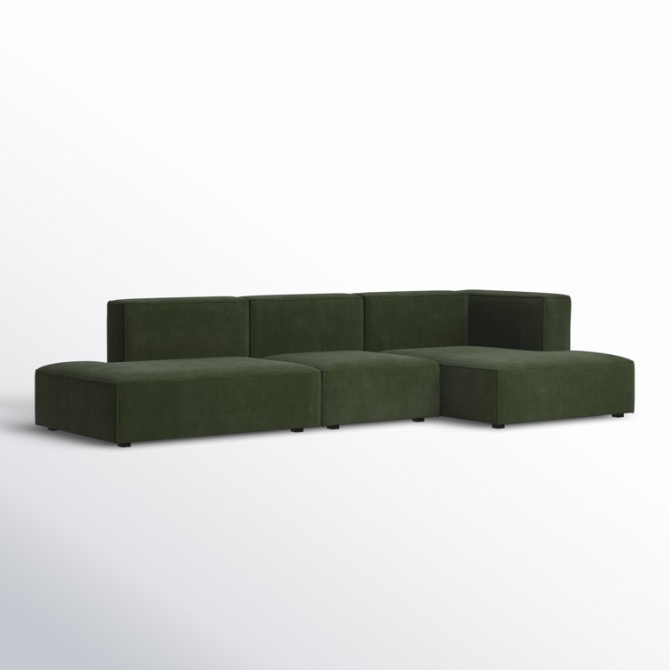 Shonnard 3 - Piece Modular Upholstered Chaise L-Sectional