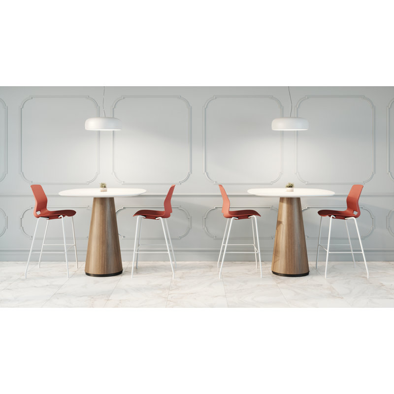 Tabouret de bar Wille Lola, Rouge Peri, Tabouret de bar (assise de 30 po de hauteur)