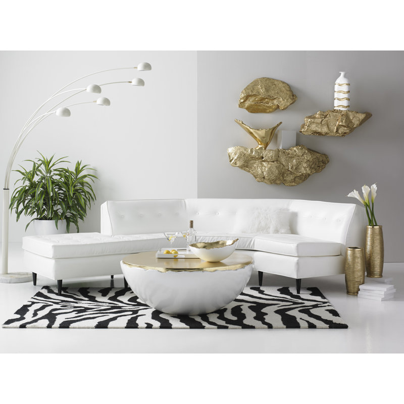 Resin Accent Shelf, Gold