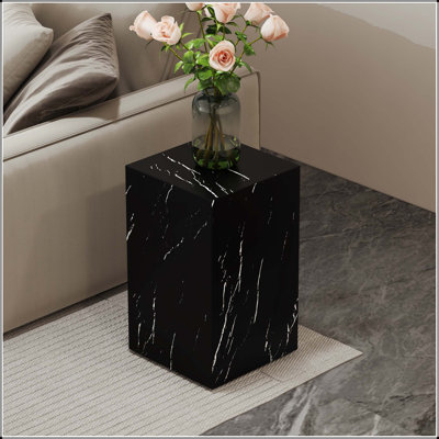 Black Marble Texture MDF Coffee Table