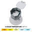 Applique murale d'extérieur à DEL intégrée à 2 ampoules H 9,42 po-73630931