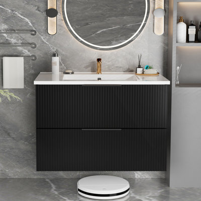 Meuble-lavabo 36 po avec lavabo en céramique