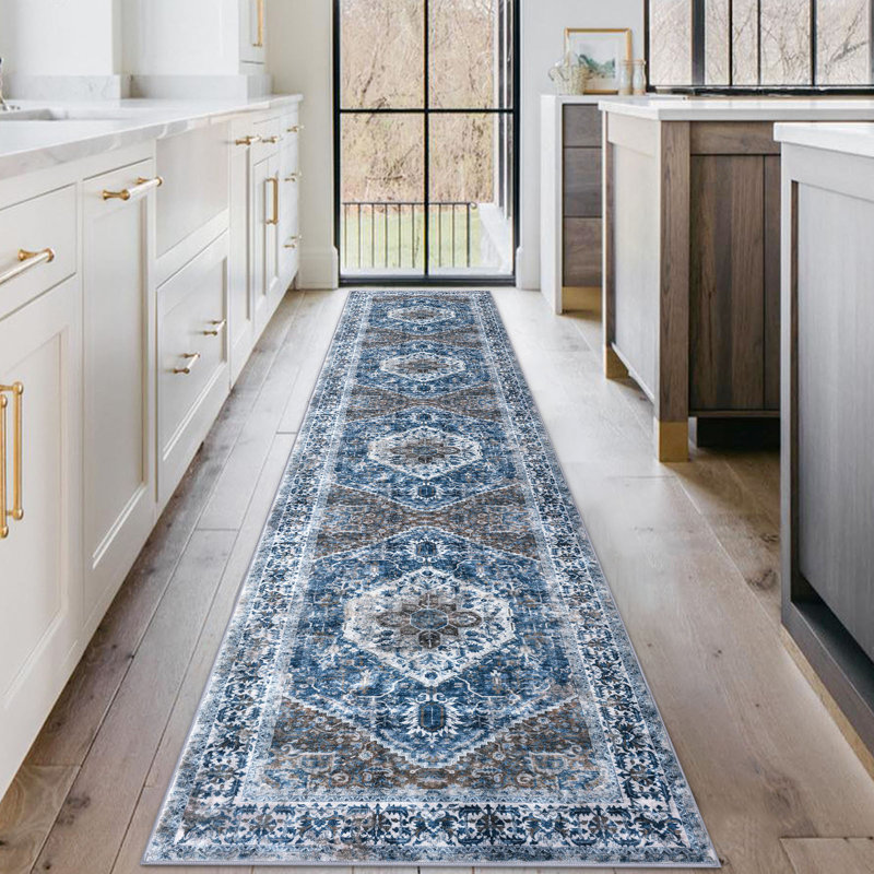 Tapis d'intérieur antidérapant Jodhveer , Tapis de couloir 2 pi x 10 pi
