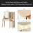 Vanity Desk With Mirror And Lights,Makeup Vanity With 2 USB Power Strip,Vanity Set With Two Drawers And Three-Drawer Chest, 3 Lighting Modes Adjustable Brightness, Foldable Three-Sided Mirror