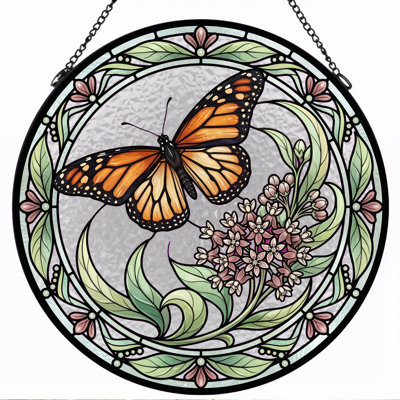 Vitrail de vitrail papillon Butterfly, 7,8 heures