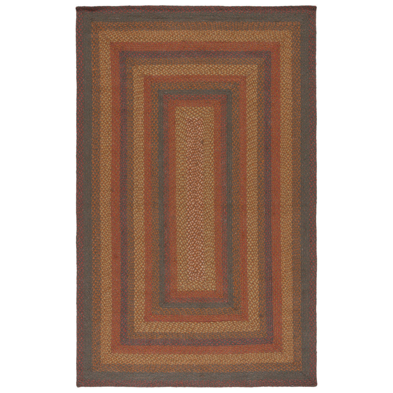 Indyah Flat Weave Jute Geometric Rug, Rectangle 5' x 8'