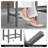 Ebern Designs 24.5" Bar Stool With Solid Rubber Wood Frame Humanized Footrest Kitchen-1809978356-1809978355