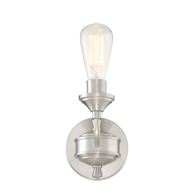 Appliquee à bras 1 lumières Upney, Nickel poli brossé