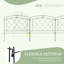 Orlin 61cm H x 366cm W Metal Fence Panels Included