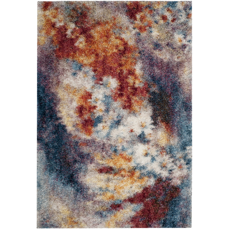 Delma Performance Abstract Rug, Rectangle 3' x 5'