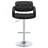 Black And Chrome Adjustable Bar Stool