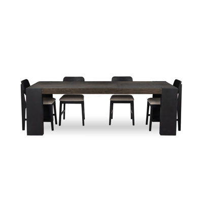 Deaven 5-piece Wood Dining Table Set