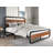 Darlicia Metal Platform Bed with Wood Headboard and Footboard, No Box Spring Needed,-436345359-442481376