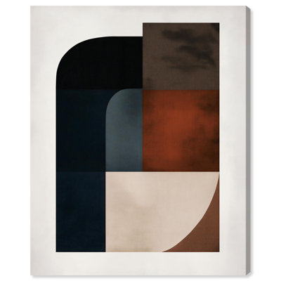 Intersecting Arcs III Canvas Print Midcentury Art by Art Remedy