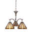Lustre classique/traditionnel ombré 3 lumières Diahna