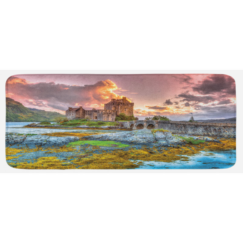 Rustic Polyester Kitchen Mat