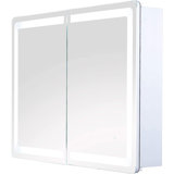 Edison 24'' W 5.25'' H Surface Framed Medicine Cabinet Mirror 2 Adjustable