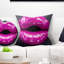 Maquillage pourpre mauve - coussin sensuel imprimé-30140531-30140535