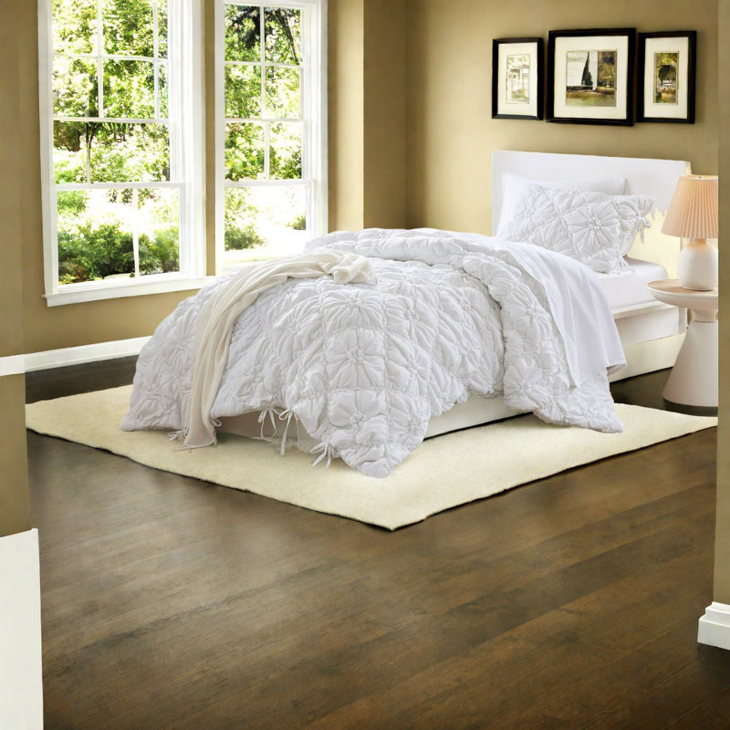 Cozy Twin Bedding Sets, Microfiber Comforter, Shabby Chic Style