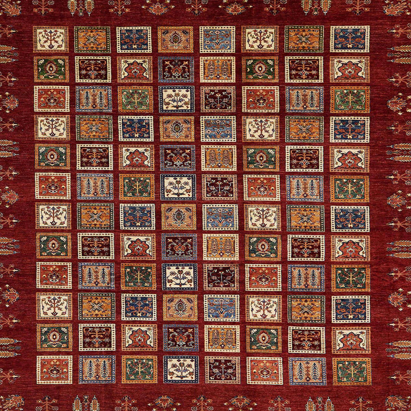 Abstract Indoor Rug, Square 6'