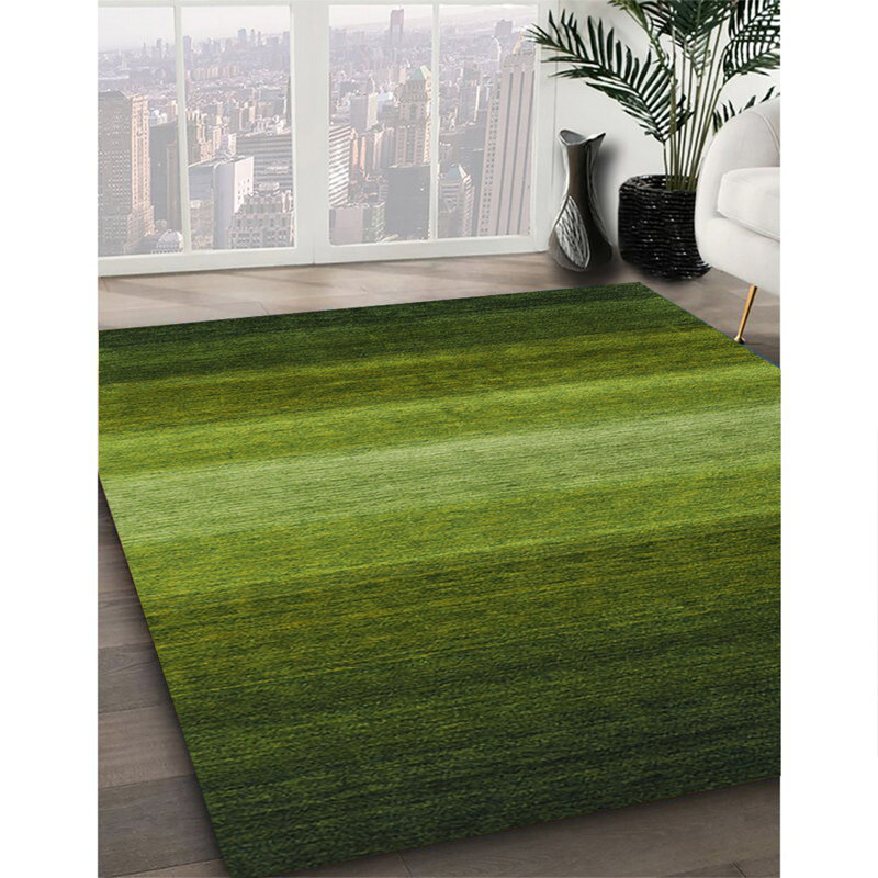 Tapis contemporain 100% lavable à la machine 1769, Rond 8 pi