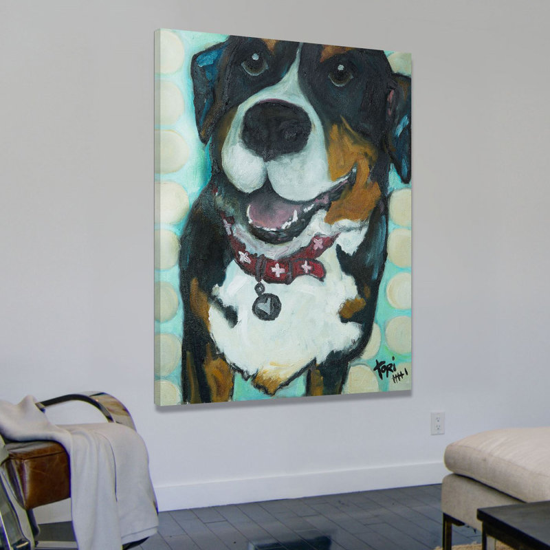 «Smiles for You» par Tori Campisi, reproduction sur toile, H 52 po x l 40 po x P 1,5 po