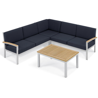 Travira 4-Piece Modular Seating Set and Table