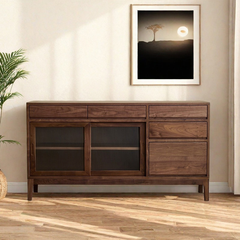 Buffet multifonctionnel à grande capacité, H 33,5 po x l 63 po x P 15,7 po