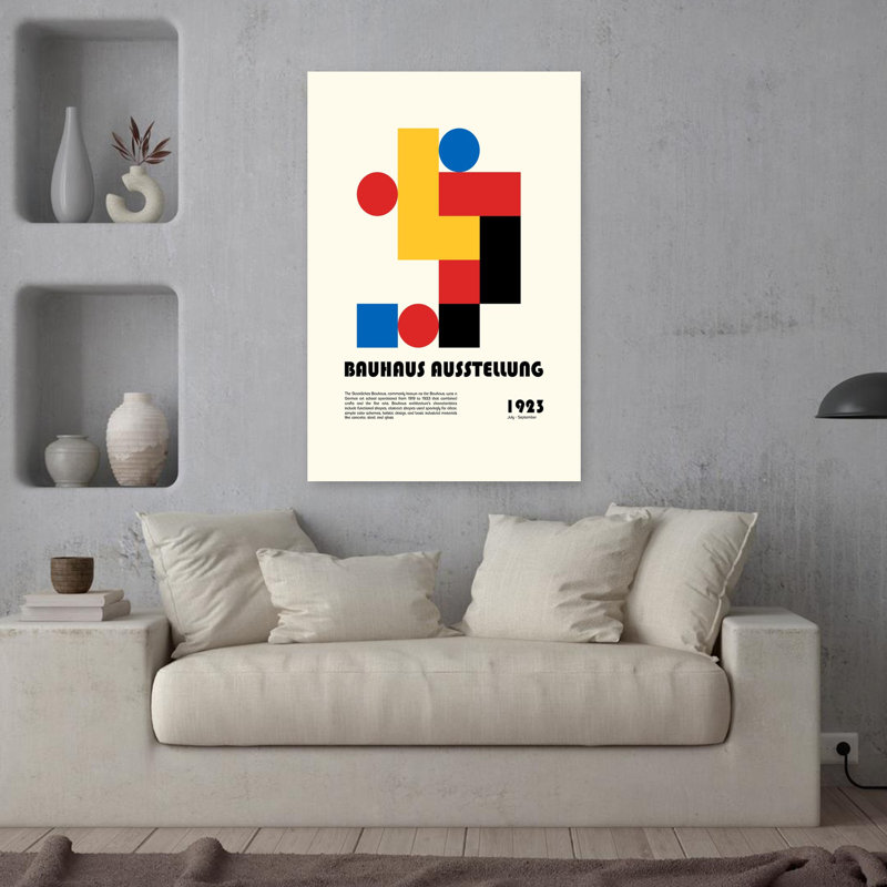 Art contemporain abstrait rétro, H 36 po x l 24 po