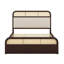 Lit plateforme en bois avec lit gigogne et 2 tiroirs