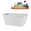 Baignoire autoportante 51 "avec drain interne Streamline-101412785