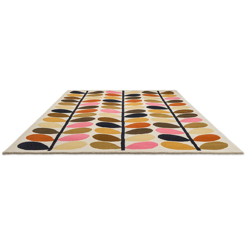 Wool Floral Area Rug, Rectangle 3'11" x 5'11"