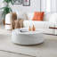 31.49'' Round Coffee Table,Sturdy Fibreglass Table For Living Room, No Need Assembly.