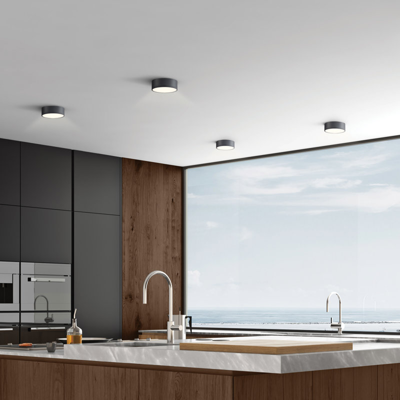 Flush Mount, Black