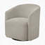 Fauteuil d'appoint pivotant en tissu moderne-1261982811