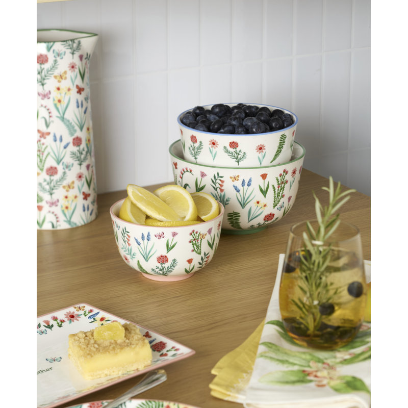  First Blooms Nesting Bowls S/3