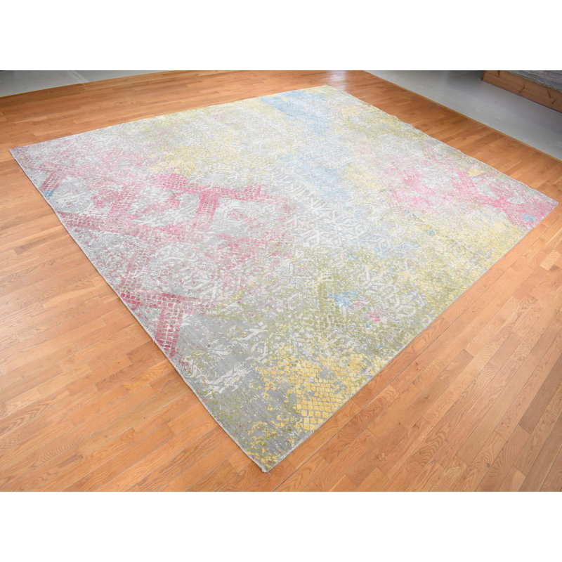 Tapis unique en soie 12 pi x 15 pi Torica
