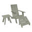 Chaise Adirondack en plastique avec table Byrnes-1672100876