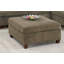 Mobilier de salon contemporain modulaire en coin en tissu de chenille de couleur brun clair 1pc OTTOMAN