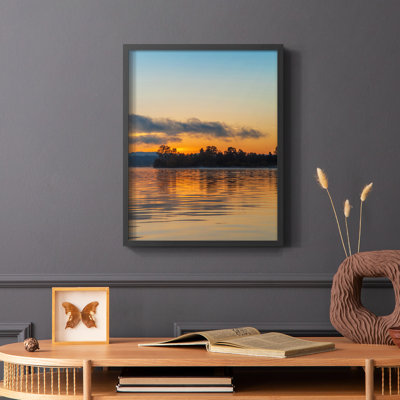 Molten Gold Framed Print - Solid Wood