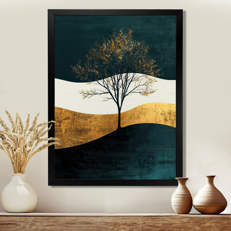 Lamkin - Paysages, art mural, salon, Noir, H 20 po x l 12 po, Reproduction encadrée d'une seule photo