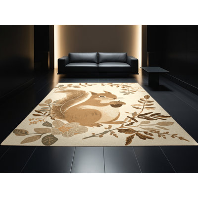 Tapis mauve moelleux à motif abstrait moderne et contemporain Fabiano