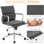 Chaise de bureau Aime, chaise de bureau ergonomique, chaise de bureau à dossier moyen avec hauteur réglable, chaise pivotante avec accoudoirs et soutien lombaire, chaise d'ordinateur pour travailler à domicile-708336925
