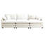 Canapé modulaire surdimensionné Boneless, avec 3 repose-pieds pouvant servir de canapé-lit, canapé 3 places avec 3 repose-pieds-1194474575
