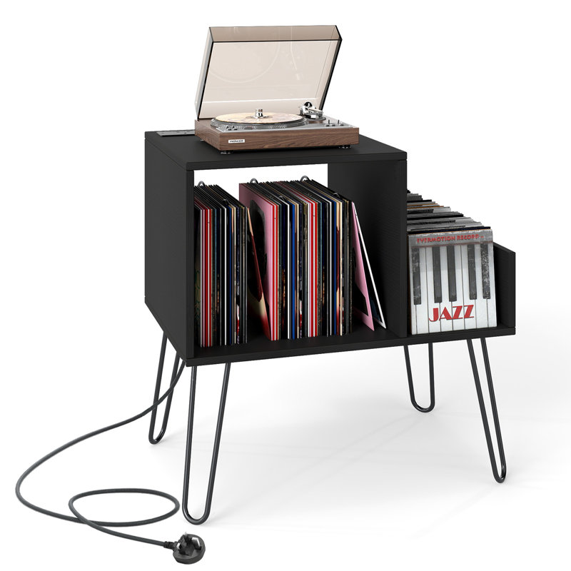 67cm H Media Shelves, Black