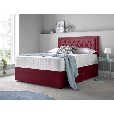McBain Upholstered Divan Bed with Mattress
