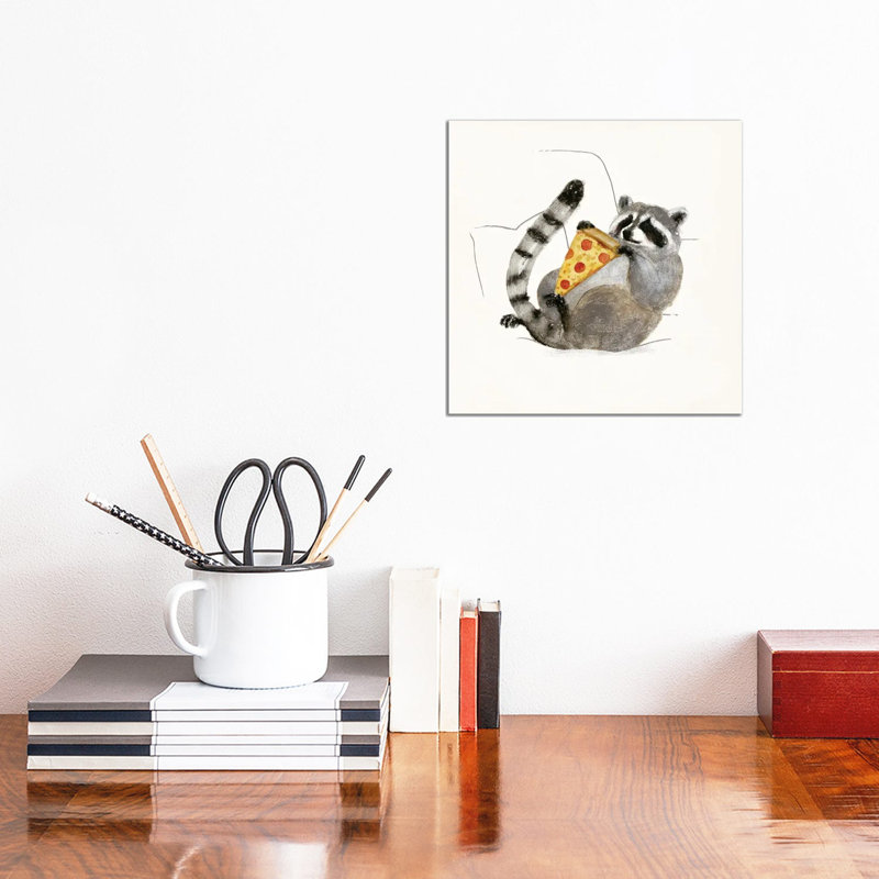 Rascally Raccoon II by Victoria Barnes - Wrapped Canvas Print, 30.48 cm H x 30.48 cm W